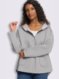 Veste légère structure côtelée douce