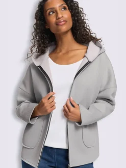 Veste légère structure côtelée douce