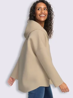 Veste légère structure côtelée douce