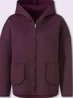 Veste légère structure côtelée douce