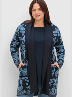 Veste longue en tricot