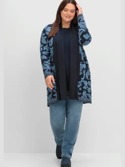 Veste longue en tricot