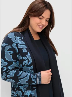 Veste longue en tricot