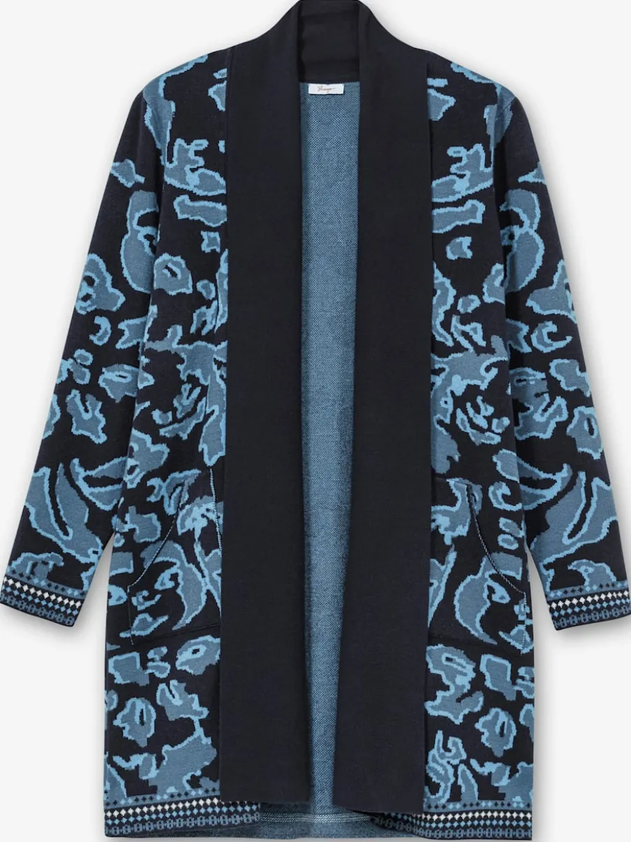 Veste longue en tricot