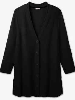 Veste longue en tricot