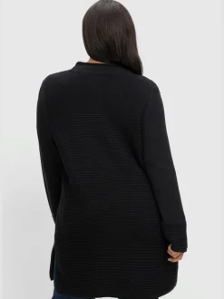 Veste longue en tricot