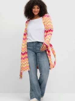 Veste longue en tricot
