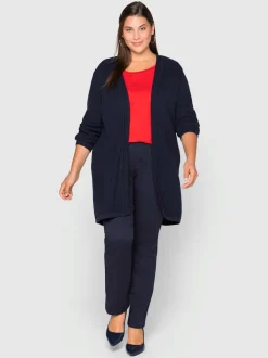Veste longue en tricot