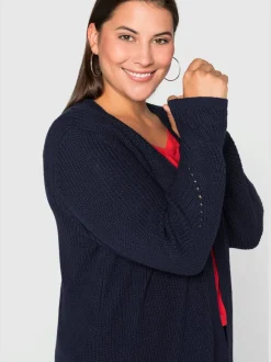 Veste longue en tricot