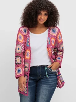 Veste longue en tricot affine les hanches