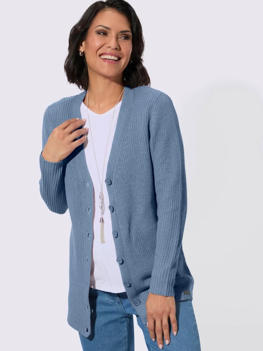 Veste longue en tricot 50% coton