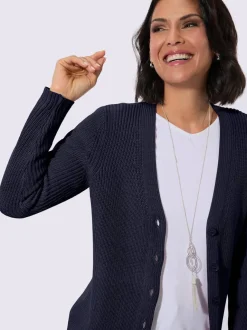 Veste longue en tricot 50% coton