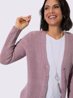 Veste longue en tricot 50% coton