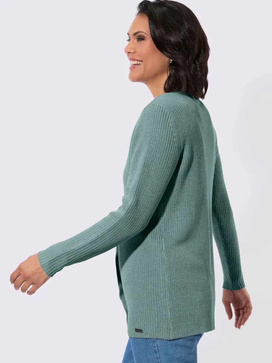 Veste longue en tricot 50% coton