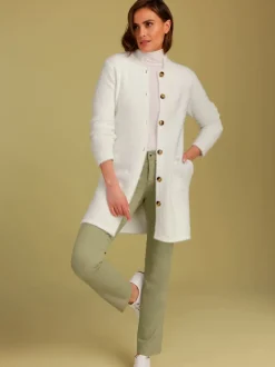 Veste longue en tricot tricot jacquard de qualité