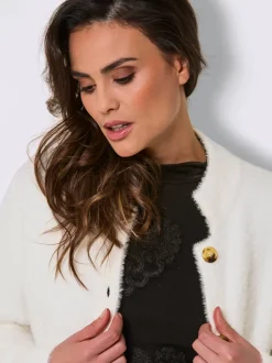 Veste longue en tricot tricot jacquard de qualité