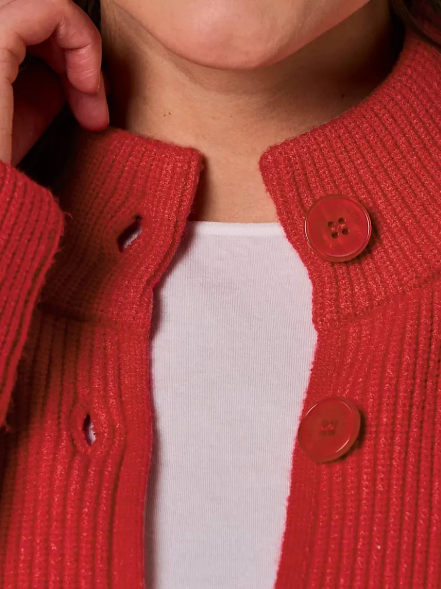 Veste longue en tricot ultra-doux avec modal