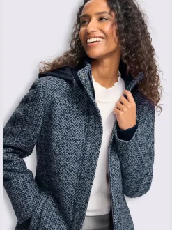 Veste longue qualité bouclé tendance