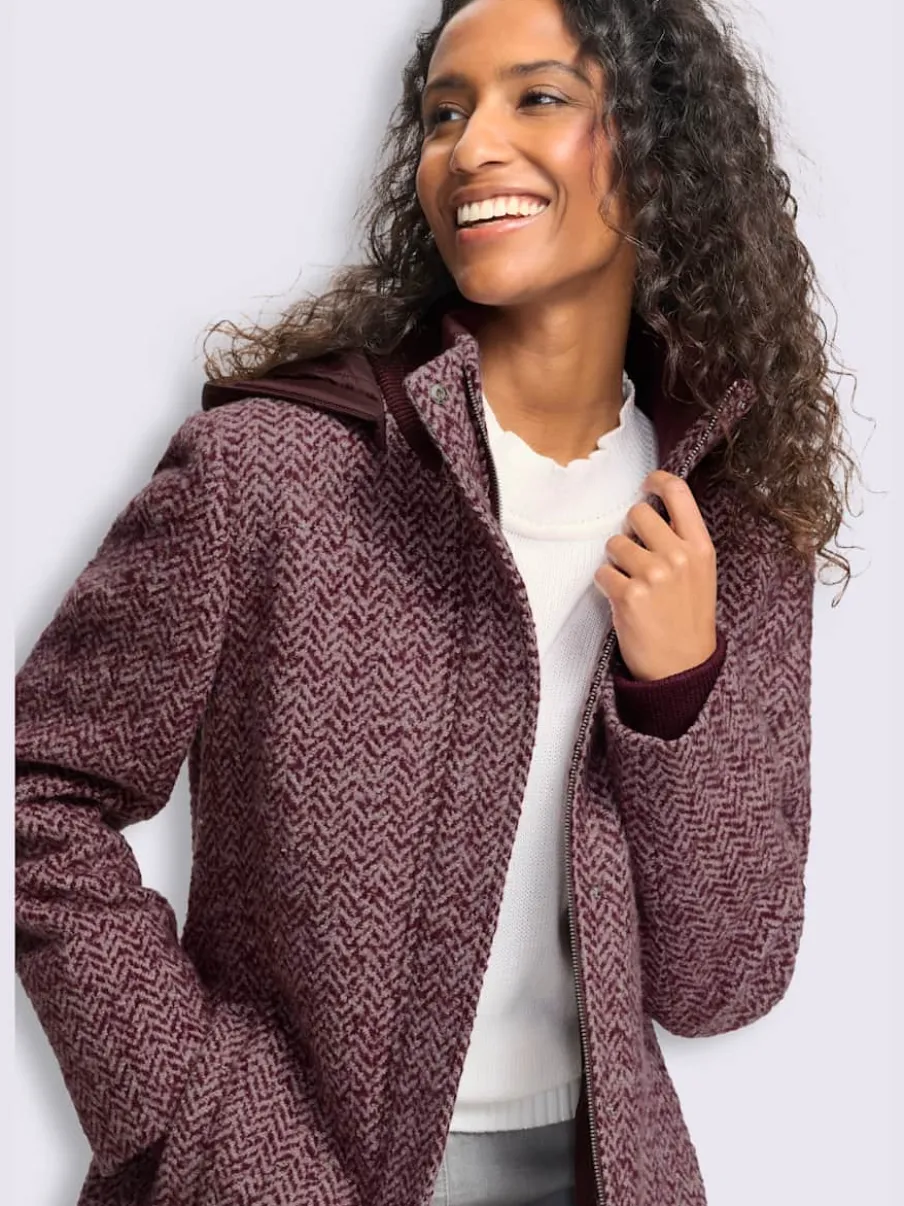 Veste longue qualité bouclé tendance