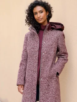 Veste longue qualité bouclé tendance