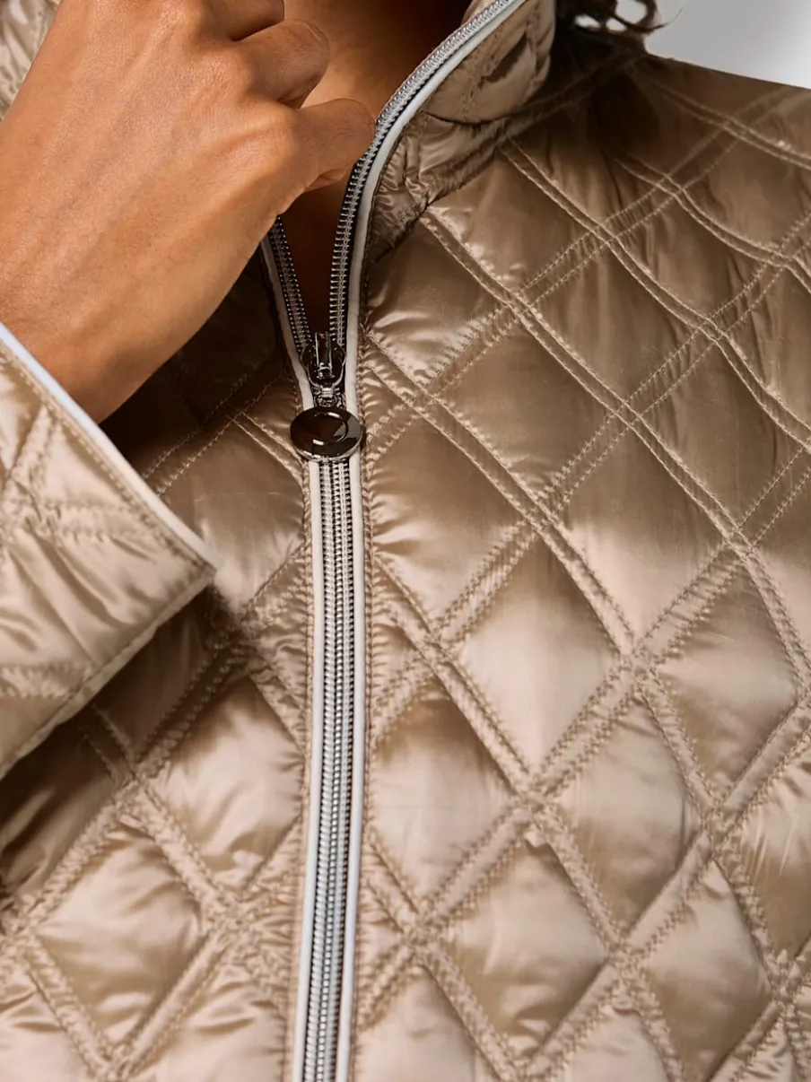 Veste matelassée en duvet avec manches amovibles et poches zippées