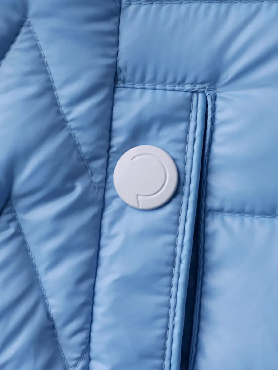 Veste matelassée légère avec collier structuré et boutons