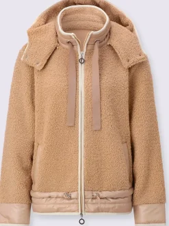 Veste polaire avec capuche amovible et manches longues