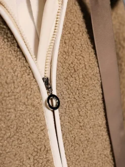 Veste polaire avec capuche amovible et manches longues