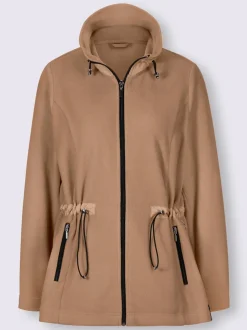 Veste polaire avec col montant et poches zippées