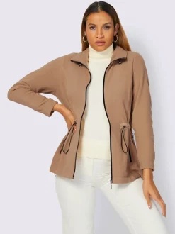 Veste polaire avec col montant et poches zippées