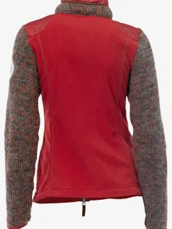 Veste polaire avec empiècements en tricot et poches