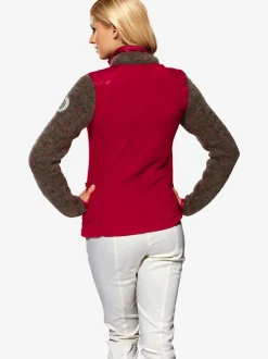 Veste polaire avec empiècements en tricot et poches
