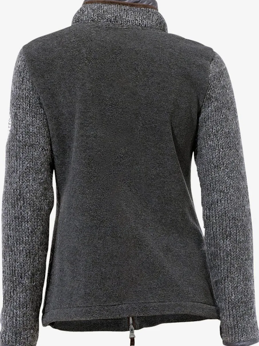 Veste polaire avec empiècements en tricot et poches
