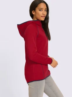 Veste polaire à capuche qualité tricot-polaire