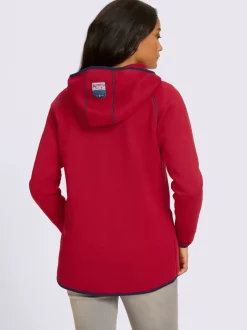 Veste polaire à capuche qualité tricot-polaire