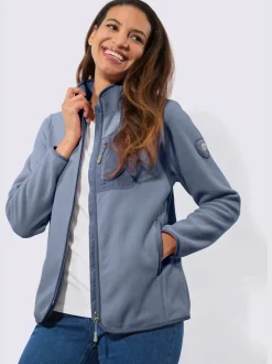 Veste polaire col montant arrondi
