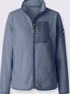 Veste polaire col montant arrondi