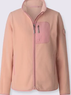 Veste polaire col montant arrondi