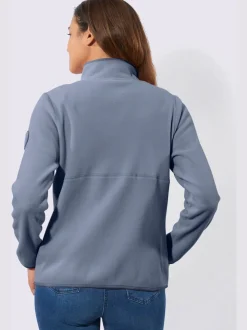 Veste polaire col montant arrondi