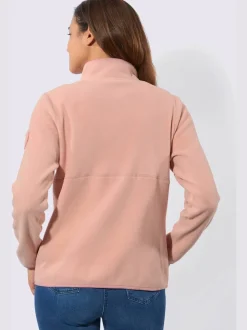 Veste polaire col montant arrondi