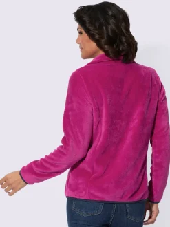 Veste polaire col montant à poches zippées pratiques