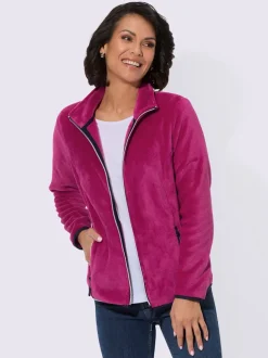 Veste polaire col montant à poches zippées pratiques