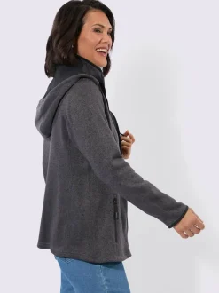 Veste polaire contrastes décoratifs