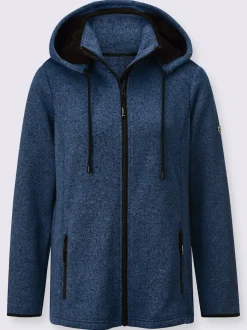 Veste polaire contrastes décoratifs