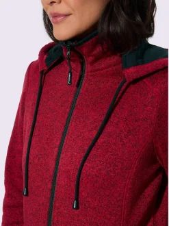 Veste polaire contrastes décoratifs