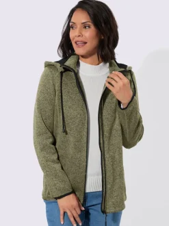 Veste polaire contrastes décoratifs