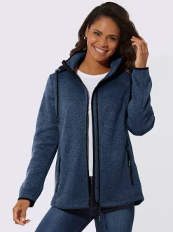 Veste polaire contrastes décoratifs