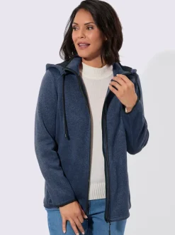 Veste polaire contrastes décoratifs