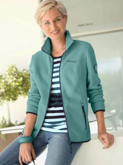 Veste polaire douce avec col transformable et poches zippées