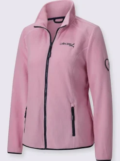 Veste polaire douce avec col transformable et poches zippées